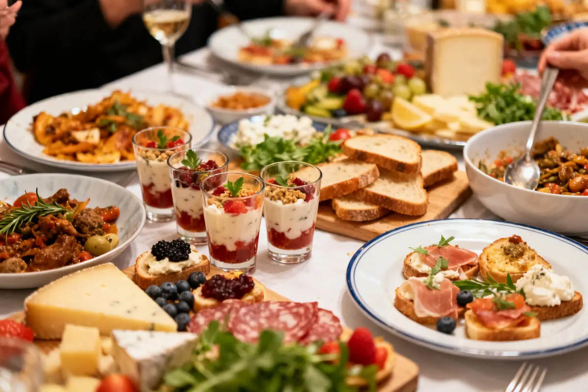 Idée buffet nouvel an : 20 recettes faciles pour un réveillon festif